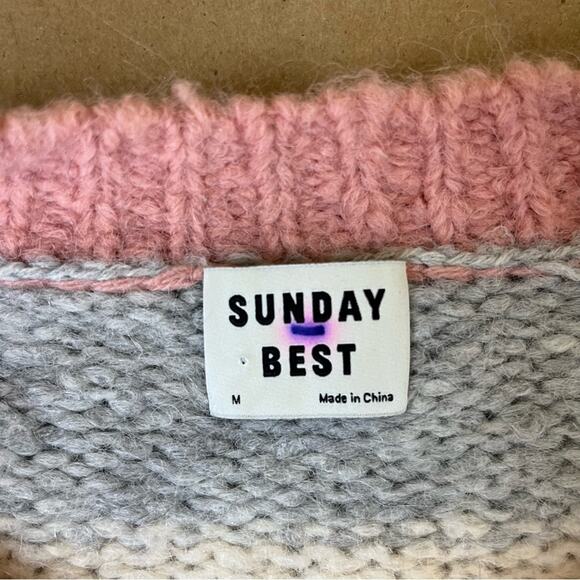 Aritzia Sunday Best Color Block Stripe Sweater - Picture 7 of 8